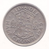 Moneda Marea Britanie 1/2 Crown 1949 KGVI - KM#866 XF++, Europa