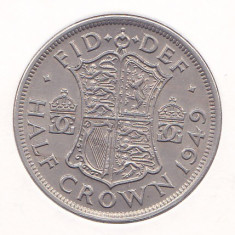 Moneda Marea Britanie 1/2 Crown 1949 KGVI - KM#866 XF++