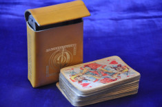 Carti de joc vechi Rokoko, in toc de piele special foto
