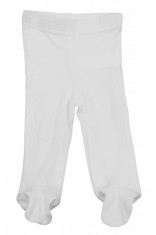 Pantaloni pentru bebe simpli, 68cm, albi foto