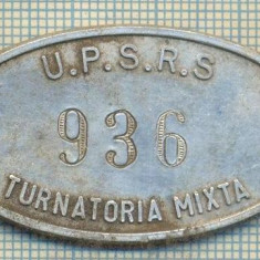 ZET 105 PLACHETA(FISA) ,, U.P.S.R.S. - 936 -TURNATORIA MIXTA " - SIDERURGIE
