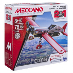 Meccano - Set Constructie 2 in 1 Avion pentru Acrobatii, 78 Piese foto