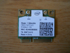 Placa de retea wireless Laptop Intel 112BNHMW. foto