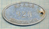 ZET 159 PLACHETA(FISA) ,, U.P.S.R.S. - 929 -TURNATORIA MIXTA &quot; - SIDERURGIE