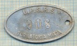 ZET 158 PLACHETA(FISA) ,, U.P.S.R.S. - 908 -TURNATORIA MIXTA &quot; - SIDERURGIE