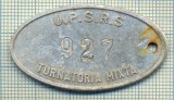 ZET 122 PLACHETA(FISA) ,, U.P.S.R.S. - 927 -TURNATORIA MIXTA &quot; - SIDERURGIE