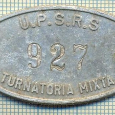 ZET 122 PLACHETA(FISA) ,, U.P.S.R.S. - 927 -TURNATORIA MIXTA " - SIDERURGIE