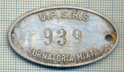 ZET 168 PLACHETA(FISA) ,, U.P.S.R.S. - 939 -TURNATORIA MIXTA &amp;quot; - SIDERURGIE foto