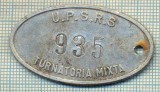 ZET 106 PLACHETA(FISA) ,, U.P.S.R.S. - 935 -TURNATORIA MIXTA &quot; - SIDERURGIE