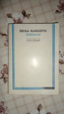 Solilocvii editie bilingva 268pag/an 1993- Augustin foto