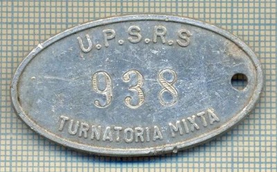 ZET 104 PLACHETA(FISA) ,, U.P.S.R.S. - 938 -TURNATORIA MIXTA &amp;quot; - SIDERURGIE foto