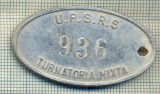 ZET 126 PLACHETA(FISA) ,, U.P.S.R.S. - 936 -TURNATORIA MIXTA &quot; - SIDERURGIE