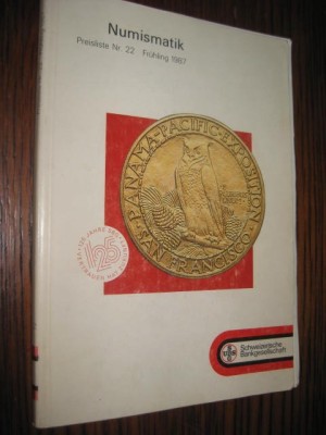 7176c-Catalog Banca N. Elvetia-Numismatik 1986. Talerii- de la 1500 pana azi. foto