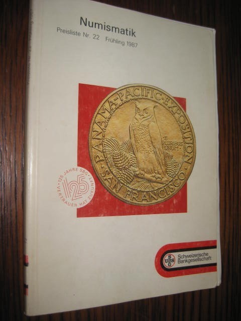 7176c-Catalog Banca N. Elvetia-Numismatik 1986. Talerii- de la 1500 pana azi.