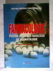 Iosefina Corciovei Constantinescu - Farmacologie pentru studentii facultatii de stomatologie foto