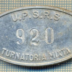 ZET 103 PLACHETA(FISA) ,, U.P.S.R.S. - 920 -TURNATORIA MIXTA " - SIDERURGIE