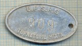 ZET 147 PLACHETA(FISA) ,, U.P.S.R.S. - 909 -TURNATORIA MIXTA &quot; - SIDERURGIE