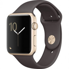 Apple Watch 1, 42MM, Aluminiu, Auriu, Curea Sport Maro foto