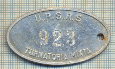 ZET 84 PLACHETA(FISA) ,, U.P.S.R.S. - 923 -TURNATORIA MIXTA &amp;quot; - SIDERURGIE foto