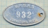 ZET 161 PLACHETA(FISA) ,, U.P.S.R.S. - 932 -TURNATORIA MIXTA &quot; - SIDERURGIE