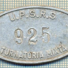 ZET 86 PLACHETA(FISA) ,, U.P.S.R.S. - 925 -TURNATORIA MIXTA " - SIDERURGIE