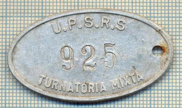ZET 86 PLACHETA(FISA) ,, U.P.S.R.S. - 925 -TURNATORIA MIXTA &quot; - SIDERURGIE