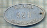 ZET 166 PLACHETA(FISA) ,, U.P.S.R.S. - 920 -TURNATORIA MIXTA &quot; - SIDERURGIE