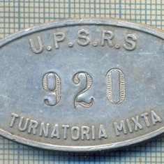 ZET 166 PLACHETA(FISA) ,, U.P.S.R.S. - 920 -TURNATORIA MIXTA " - SIDERURGIE