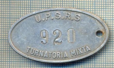 ZET 166 PLACHETA(FISA) ,, U.P.S.R.S. - 920 -TURNATORIA MIXTA &amp;quot; - SIDERURGIE foto