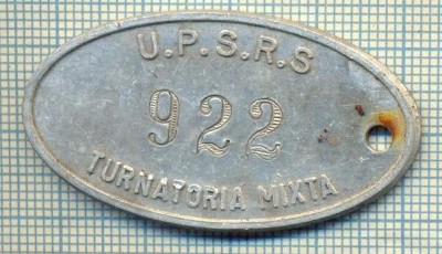 ZET 118 PLACHETA(FISA) ,, U.P.S.R.S. - 922 -TURNATORIA MIXTA &amp;quot; - SIDERURGIE foto