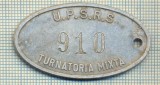 ZET 87 PLACHETA(FISA) ,, U.P.S.R.S. - 910 -TURNATORIA MIXTA &quot; - SIDERURGIE