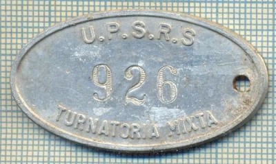 ZET 133 PLACHETA(FISA) ,, U.P.S.R.S. - 926 -TURNATORIA MIXTA &amp;quot; - SIDERURGIE foto