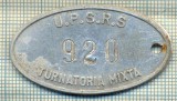 ZET 125 PLACHETA(FISA) ,, U.P.S.R.S. - 920 -TURNATORIA MIXTA &quot; - SIDERURGIE