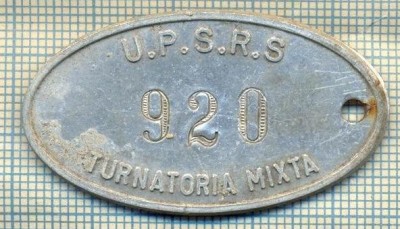 ZET 125 PLACHETA(FISA) ,, U.P.S.R.S. - 920 -TURNATORIA MIXTA &amp;quot; - SIDERURGIE foto