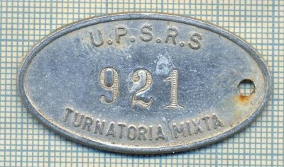 ZET 155 PLACHETA(FISA) ,, U.P.S.R.S. - 921 -TURNATORIA MIXTA &amp;quot; - SIDERURGIE foto