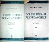 Scrieri literare, morale si politice (vol. I - II) - B. P. - Hasdeu foto