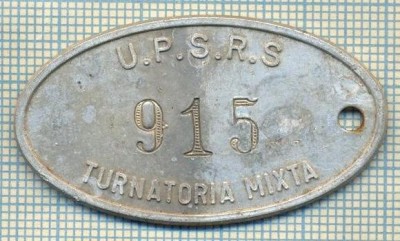 ZET 128 PLACHETA(FISA) ,, U.P.S.R.S. - 915 -TURNATORIA MIXTA &amp;quot; - SIDERURGIE foto