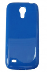 Husa silicon albastra pentru Samsung Galaxy S4 Mini i9190/i9195, Galaxy S4 Mini Dual Sim i9192 foto
