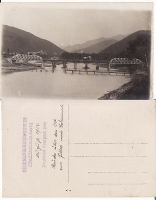 Calimanesti (Valcea)-Podul- militara, WWI, WK1-rara foto