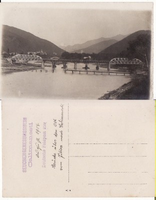 Calimanesti (Valcea)-Podul- militara, WWI, WK1-rara foto
