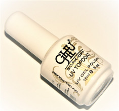 CHU UV TOP COAT / FINISH GEL / GEL DE SIGILARE 15 ML CU DEGRESARE foto