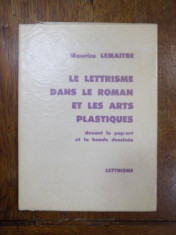 Le lettrisme dans le roman et les arts plastiques, Paris 1970 foto