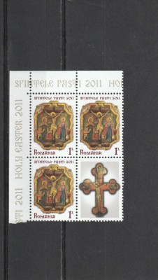 Paste 2011 vinieta dr bloc 4 Nr List 2011 Romania. foto