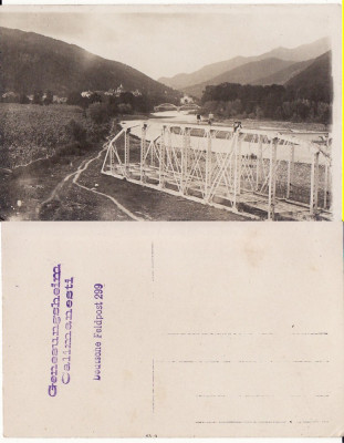 Calimanesti (Valcea)-Podul- militara, WWI, WK1-rara foto