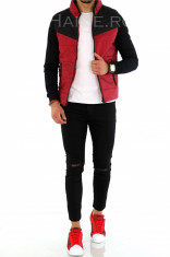 Geaca toamna grena - geaca slim fit - COLECTIE NOUA - 8456 J3 foto