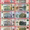 SURINAM - LOT COMPLET 5 + 10 + 20 + 50 + 100 DOLARI 2012 - P 162b - 166b - UNC