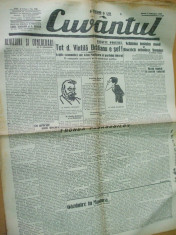 Cuvantul 1 februarie 1929 Eliade Nae Ionescu Sandu Tudor Banca nationala foto