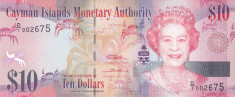 Bancnota Insulele Cayman 10 Dolari 2010 - P40 UNC foto