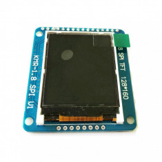 ecran display tft lcd 1.8&amp;quot; 128X160 SPI ST7735R + Soclu SD Card Arduino foto