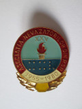 Rara! Insigna 25 ani de la infiintarea Asociatiei nevazatorilor RSR 1955-1980, Romania de la 1950